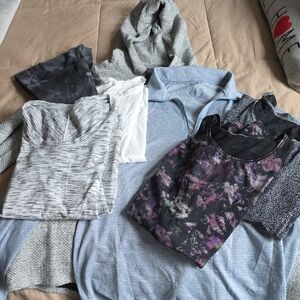 lululemon athletica Women's Sweatshirts & Hoodies in Gray, White, and Purple